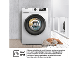 Lavadora carga frontal - Hisense WF1Q1041BW, 10 kg, 1400 Rpm, Función Vapor, Eficiencia A-20%, Gris