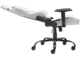 Silla gaming - Newskill Kitsune V2, Reposabrazos 2D, Hasta 136 kg, Tela Transpirable, Cojines Lumbar y Cervical, Reclinable en 180º, Rosa