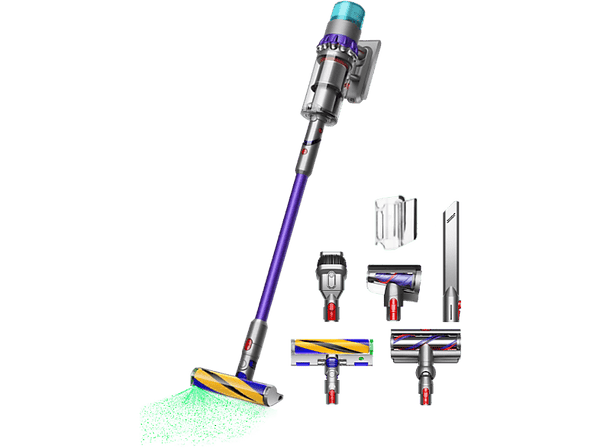 Aspirador escoba - Dyson Gen 5 Detect, Potencia 280 W, Con Filtro HEPA, 70 min, Láser, Níquel