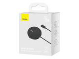 Cargador móvil inalámbrico - Baseus SIMPLE MINI3, 15W, Carga inalámbrica MagSafe y Qi, Negro