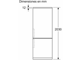 Frigorífico combi - Balay 3KFC879NI Serie Cristal, No Frost,  203 cm, 440 l, Negro