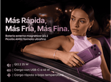 Powerbank - Baseus PicoGo AM52, 10000 mAh, 45 W, Qi2.2 de 25W, USB-C, Carga inalámbrica, Carga rápida, Multidispositivo, Certificado CCC, Dark Cherry
