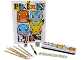 Pack papelería - Pokémon: 1 plumier, 1 bloc, 5 lápices de colores, 1 bolígrafo, 1 goma, 1 sacapuntas y 1 regla