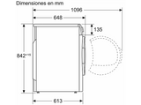Secadora - Siemens WQ33G2D0ES, Condensación, Independiente, 8 kg, 14 programas, Blanco