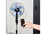 Ventilador de pie - Taurus Boreal 16CR, 50 W, Panel digital, 130 cm, 3 velocidades, Sistema de oscilación e inclinación. Silencioso 60 db, Negro
