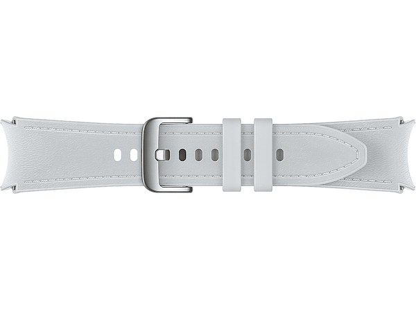 Correa - Samsung ET-SHR96LSEGEU, Para Galaxy Watch 6, M/L, 20 mm, Cuero vegano, Plata
