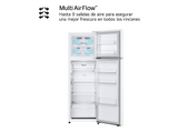 Frigorífico dos puertas - LG GTBV20SWZJD, No Frost, 168 cm, 266 l, DoorCOoling+™, Multi Air Flow™, Blanco