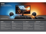 Altavoces gaming - Logitech G560, Iluminación RGB Lightsync, Negro
