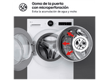 Lavadora carga frontal - LG F4X7513TWS, 13 kg, 1400 rpm, 23 programas, AI Wash™, TurboWash™, Blanco marfil