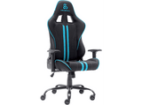 Silla gaming - Newskill Kitsune V2, Cojines cervical y lumbar, Reclinable 180º, Hasta 136 kg, Azul