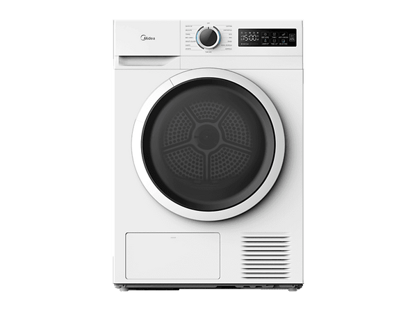 Secadora bomba de calor - Midea MD110H80/W-ES, 8 kg, 15 Programas, My Cycle, Antiarrugas, Blanco