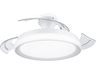 Ventilador de techo - Bliss 35+28 W, Luz LED, Mando a distancia, Aspas Plegables, Blanco