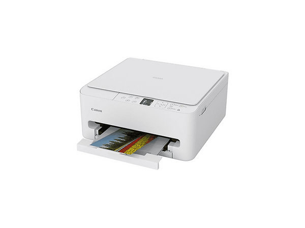 Impresora multifunción tinta - Canon PIXMA TS6550i, WiFi, Pantalla OLED de 1.42", Doble Cara, Blanco