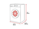 Lavadora carga frontal - LG F4X5009TLC, 9 kg, 1400 rpm, 12 programas, TurboWash 360º, Clase A-40%, Blanco