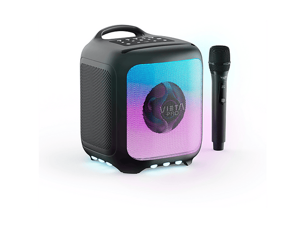Altavoz gran potencia - Vieta Pro Party 55, Autonomía 9 h, Luces RGB, Bass Boost, True Wireless Stereo, Negro