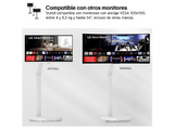Monitor - LG Smart Monitor Swing 32G810SAW-W, 31.5 UHD 4K, 144 Hz, 1 ms, IPS, Altavoces incorporados, Blanco