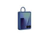Funda -  Samsung, Para Samsung Galaxy Z Flip7, De Silicona con anillo, Azul