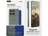 Móvil - motorola edge 60 pro, Shadow, 512 GB, 12 GB RAM, 6.67 pOLED, MediaTek Dimensity 8350 Extreme, 6000 mAh