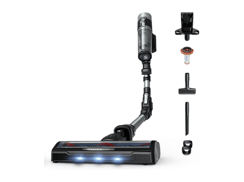 Aspirador escoba - Rowenta X-Force Flex 10.80, Potencia succión 120 AW, 300 W, 60 min autonomía, Cepillo multisuperficie, Limpieza inteligente, Verde