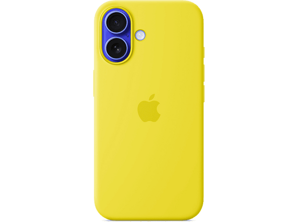 Apple Funda de silicona con MagSafe para iPhone 16, Amarillo carambola