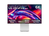 Monitor - LG 32U990A-S, 32 6K, 60 Hz, 5 ms, NANO IPS Black, Thunderbolt 5, Altavoces incorporados, Altura Ajustable, Plateado
