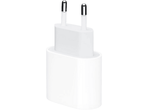 Apple Adaptador de corriente USB-C de 20 W, iPhone. iPad, Apple Watch, HomePod, AirPods, Blanco