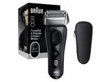 Afeitadora - Braun Series 8 8603s, SensoAdapt, 60 min autonomía, Afeitado en seco y en mojado, Gris