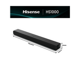 Barra de sonido - Hisense HS1000, Bluetooth, 120 W, TV Mode, Negro