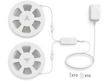 Tira LED - WiZ RGBIC DE 10 M, Control remoto, Configura el horario, Funciones inteligentes, Multicolor