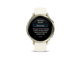 Reloj deportivo - Garmin Venu 4, Blanco, 41mm, Pantalla 1.2, Autonomía 10 Días, Alineación del Sueño, Correa de Silicona