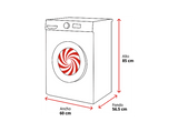 Lavadora carga frontal - LG F4X5009TBB, 9 kg, 1400 rpm, 12 programas, TurboWash 360º, Clase A-40%, Acero Grafito Mate