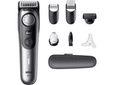 Barbero - Braun Series 9 BT9520, 7 Accesorios para barba, 52 ajustes de longitud, Bloqueo de precisión, Lámina ProBlade, PowerBoost, Wet&Dry, Cromo