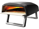 Horno - MasterPro BGKIT-004, Gas, Para pizzas, Portátil, Accesorios incluidos, Hasta 500ºC, Negro