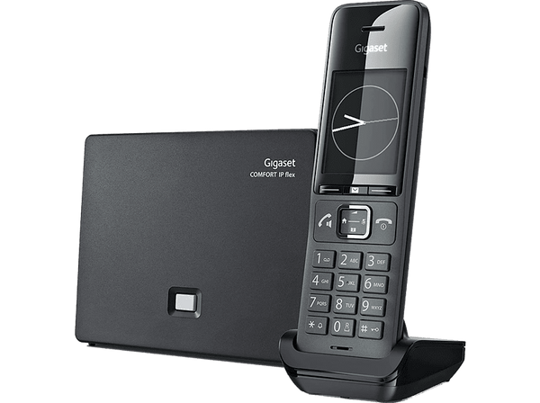 Teléfono - Gigaset Comfort 520 IP, Inalámbrico, Pantalla a color, Manos libres, Bloqueo llamadas, Negro