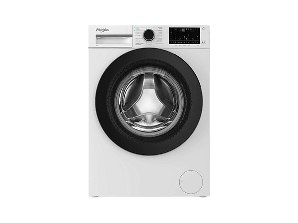 Lavadora carga frontal - Whirlpool WAM 07WB SPT, 10 kg, 1400 rpm, 15 Programas, Tecnología 6th Sense, Adaptative Wash, Blanco