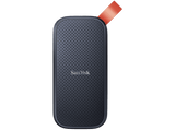 Disco duro SSD externo 480GB - SanDisk Portable SSD, Portátil, USB 3.2 Gen 2, Lectura de hasta 520 MB/s, Gancho de goma, Gris