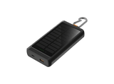 Powerbank - Xtorm Go2 XG2S101, 10000 mAh, 1x USB-C, 1x USB-A, 15W, Mosquetón y Panel Solar, Negro