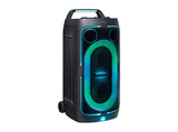 Altavoz de gran potencia - Samsung MX-ST50F/ZF, Portátil para fiestas, Asa de transporte y ruedas, Iluminación personalizable, Aut 18h, 240 W, Negro