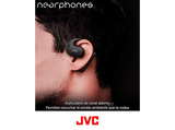 Auriculares True Wireless - JVC HA-NP35T-B-U, 7 h, Reducción de Ruido, Resistente al Agua, Negro