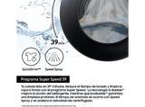 Lavadora secadora - Samsung WD90DB8B85GBU3, 9kg, 6 kg, QuickDrive™, AI EcoBubble™, Negro