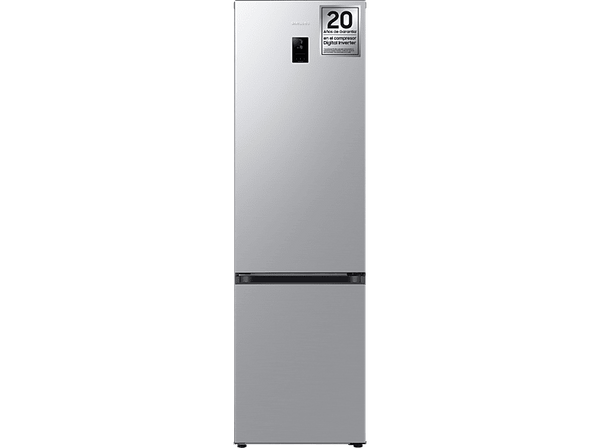 Frigorífico combi -  Samsung SMART AI RB38C675DSA/EF, No Frost,  203 cm, 390l, All-Around Cooling, WiFi, Inox