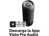 Altavoz inalámbrico - Vieta Upper 4, 45 W, Bluetooth, 13h Autonomía, IPX7, LED RGB, Conexión dual, Verde