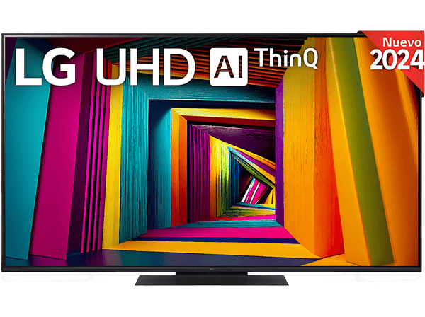 TV LED 55" - LG 55UT91006LA, UHD 4K, Procesador Inteligente 4K α5 Gen7, Smart TV, DVB-T2 (H.265), Negro