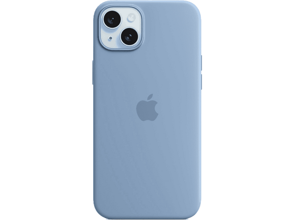 APPLE Funda de silicona con MagSafe para iPhone 15 Plus, Azul invierno