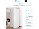 Frigorífico combi - Candy Fresco, CCE4T620EW, Total NoFrost Circle+, 200 cm, 377 l, Iluminación LED, Super freezing, Blanco
