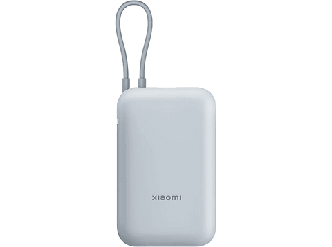 Powerbank - Xiaomi P15ZM, 10000 mAh, 1x USB-C, 1x USB-A, 22.5W, Cable Integrado, Azul Hielo
