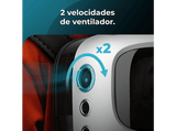 Transportín para mascotas - Cecotec Pumba 1800 Travel Fan, Sistema de ventilación, 2 velocidades, Grandes medidas, Luz interior, Gran ventana, Blanco