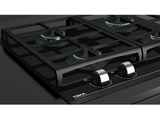 Placa de gas - Teka GZC 64300 XB, 4 zonas, 60 cm, Gas Butano, Autoignición, 60 cm, Negro