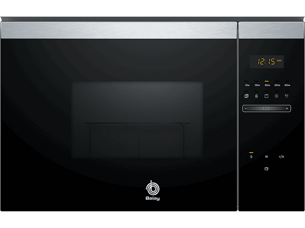Microondas - Balay 3CG4172X2, 1270 W, Integrable, 5 potencias, 20 L, Acero inoxidable
