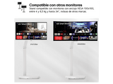 Monitor - LG Smart Monitor Swing 32U721SAW-W, 32 UHD 4K, 60 Hz, 5ms, VA, Altavoces Incorporados, Blanco